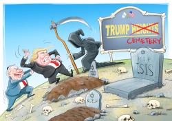 קריקטורה | בית קברות טראמפ